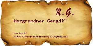 Margrandner Gergő névjegykártya